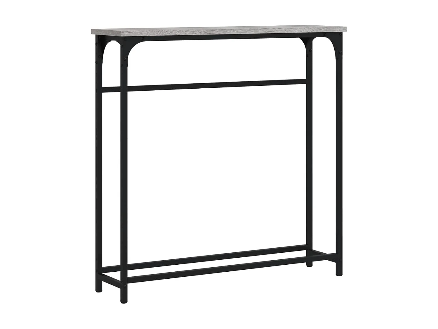 Table console sonoma gris 75x19,5x75 bois d'ingénierie