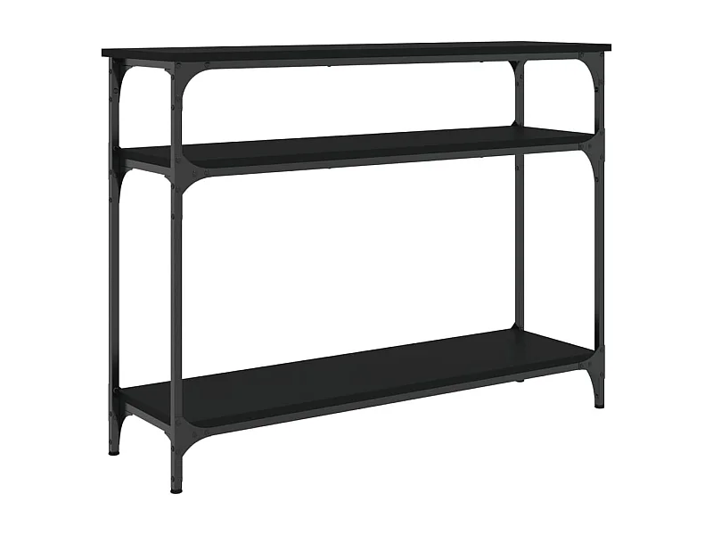 Table console noir 100x29x75 bois d'ingénierie