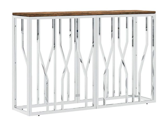 Lynn Table console 48 po – marbre et acier inoxydable | Leon's