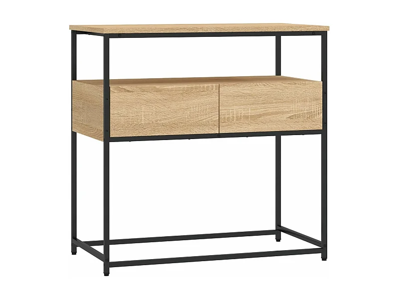 Table console chêne sonoma 75x40x75 bois d'ingénierie