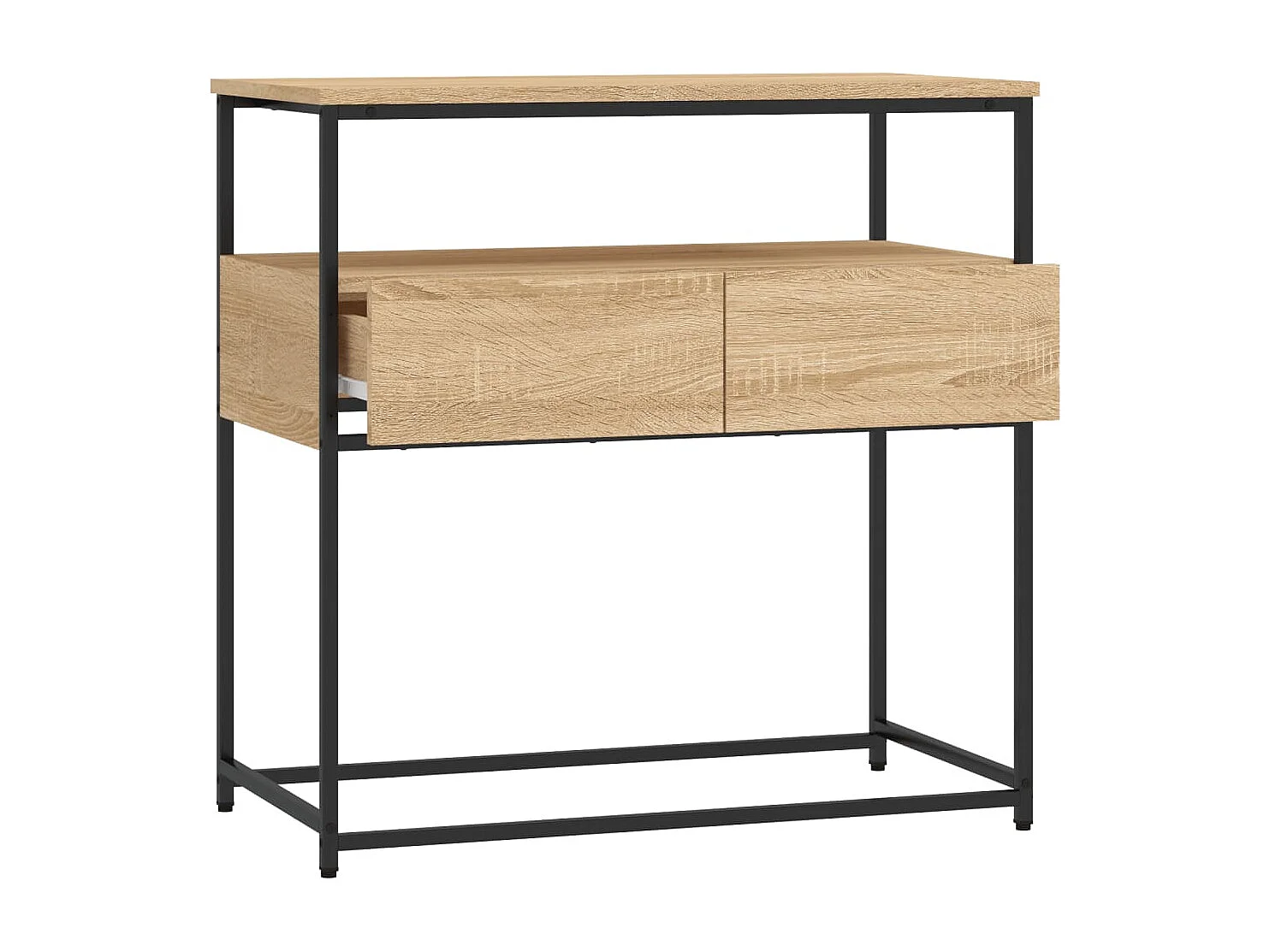 Table console chêne sonoma 75x40x75 bois d'ingénierie