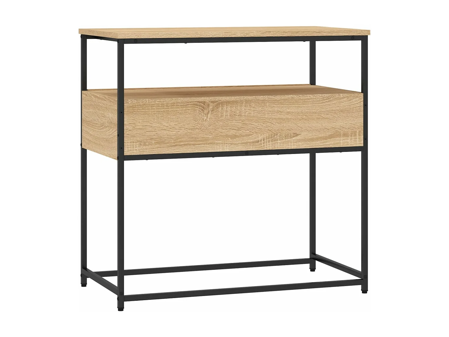 Table console chêne sonoma 75x40x75 bois d'ingénierie