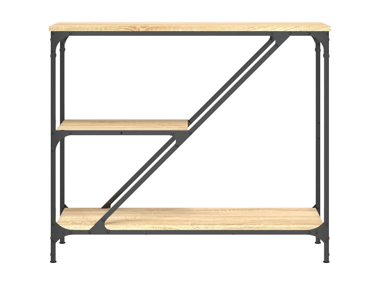 Table console chêne sonoma 88,5x30x75 bois d'ingénierie