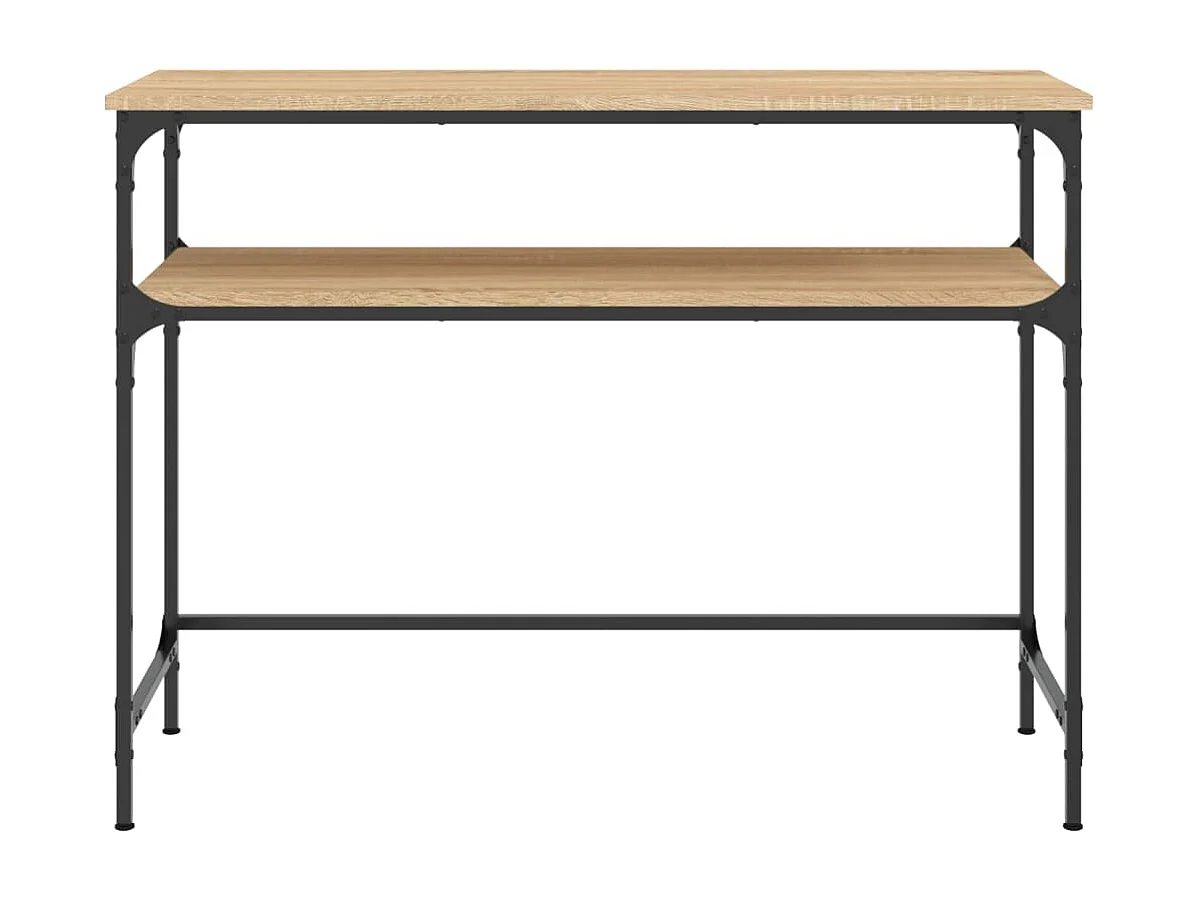 Table console chêne sonoma 100x35,5x75 bois d'ingénierie