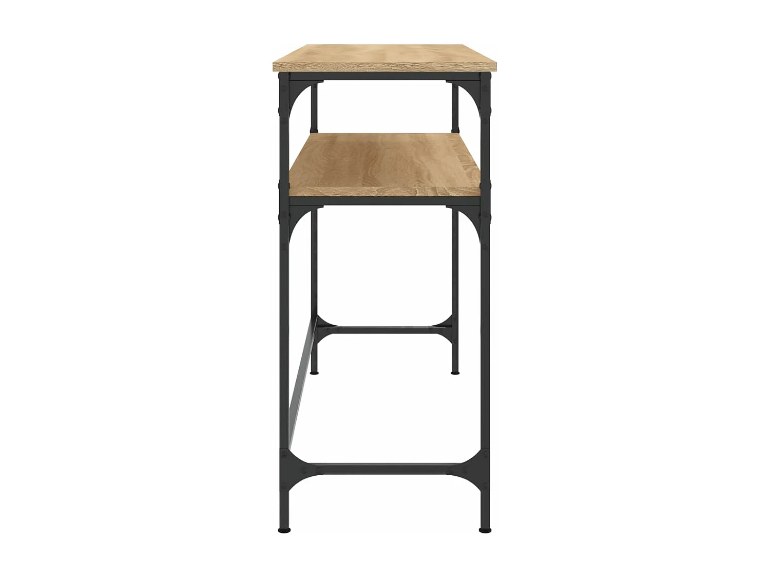 Table console chêne sonoma 100x35,5x75 bois d'ingénierie