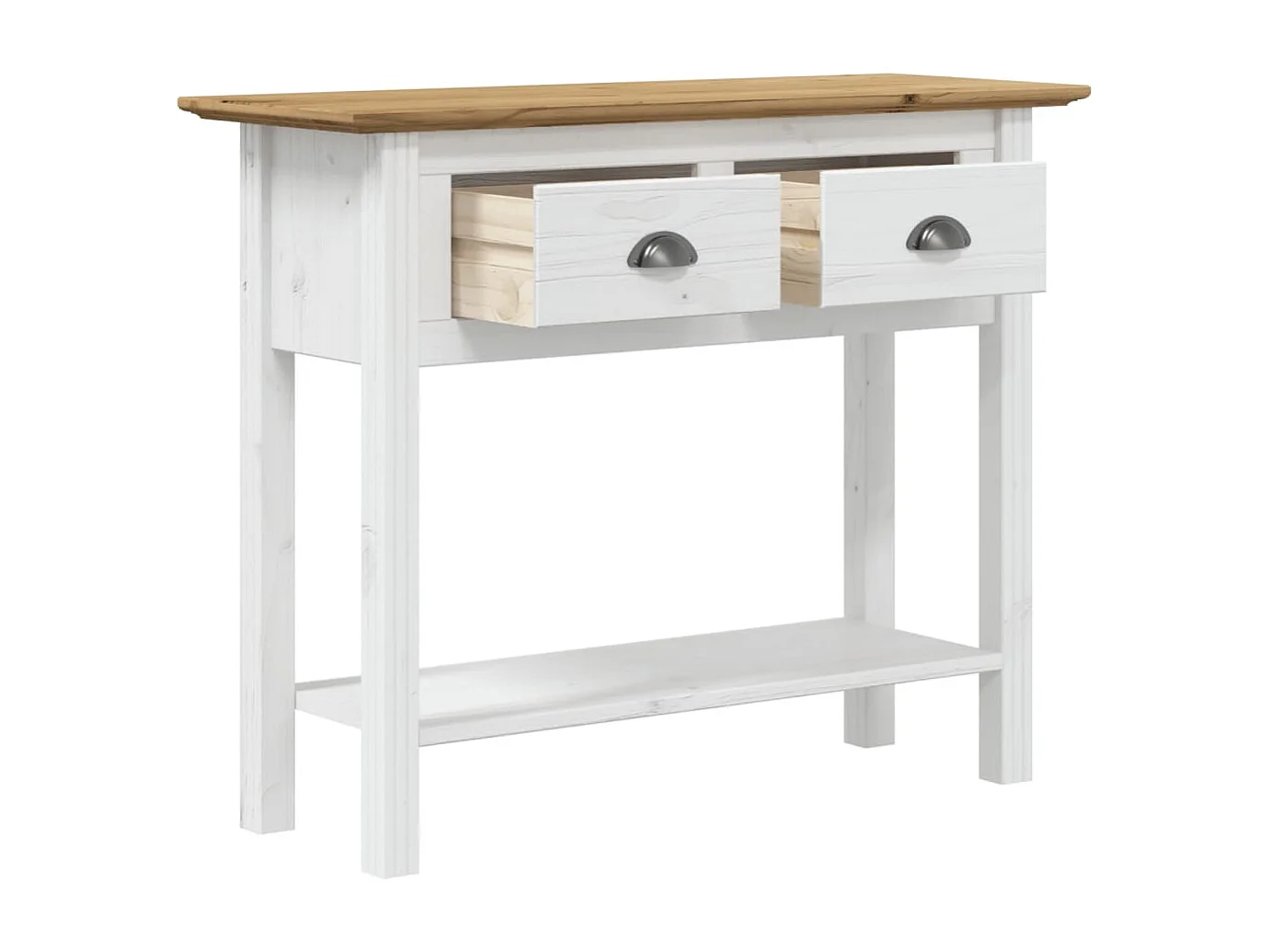 Table console BODO marron 90x34,5x73 bois de pin massif