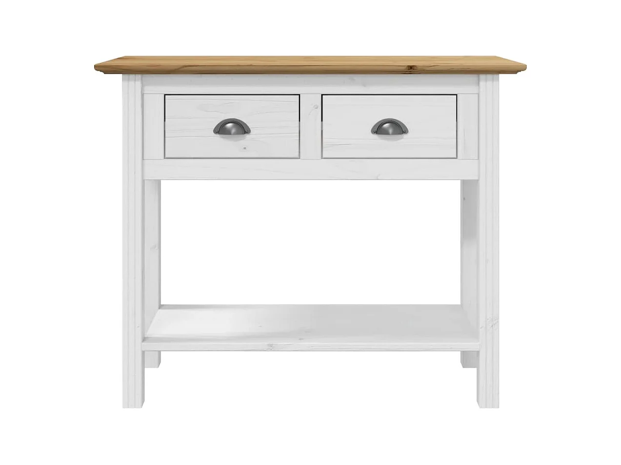 Table console BODO marron 90x34,5x73 bois de pin massif