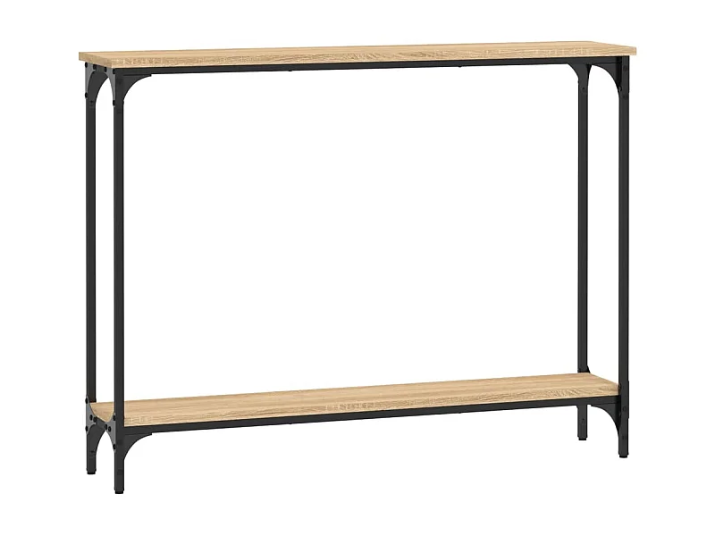 Table console chêne sonoma 100x22,5x75 bois d'ingénierie