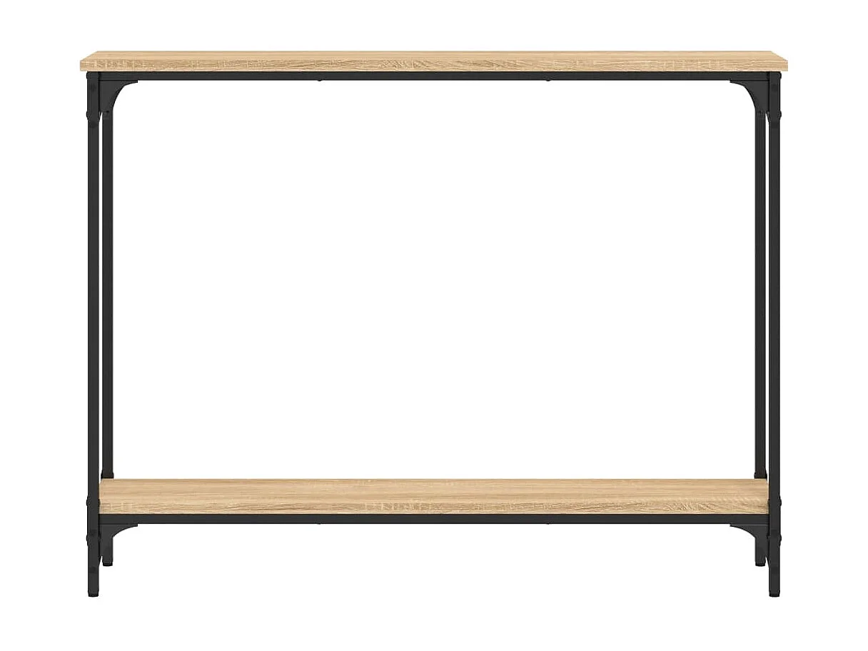 Table console chêne sonoma 100x22,5x75 bois d'ingénierie