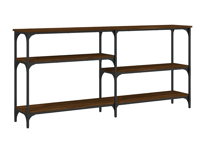 Table console chêne marron 160x29x75 Bois d'ingénierie