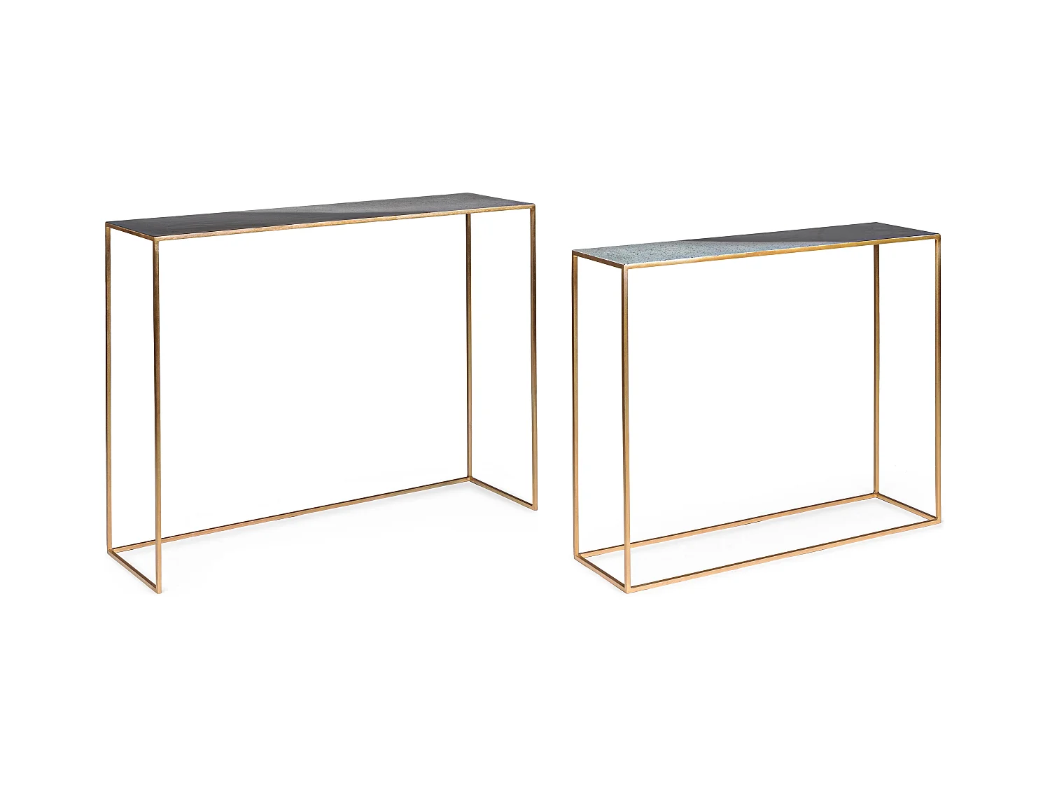 Console en acier multicolore Ida - Lot de 2
