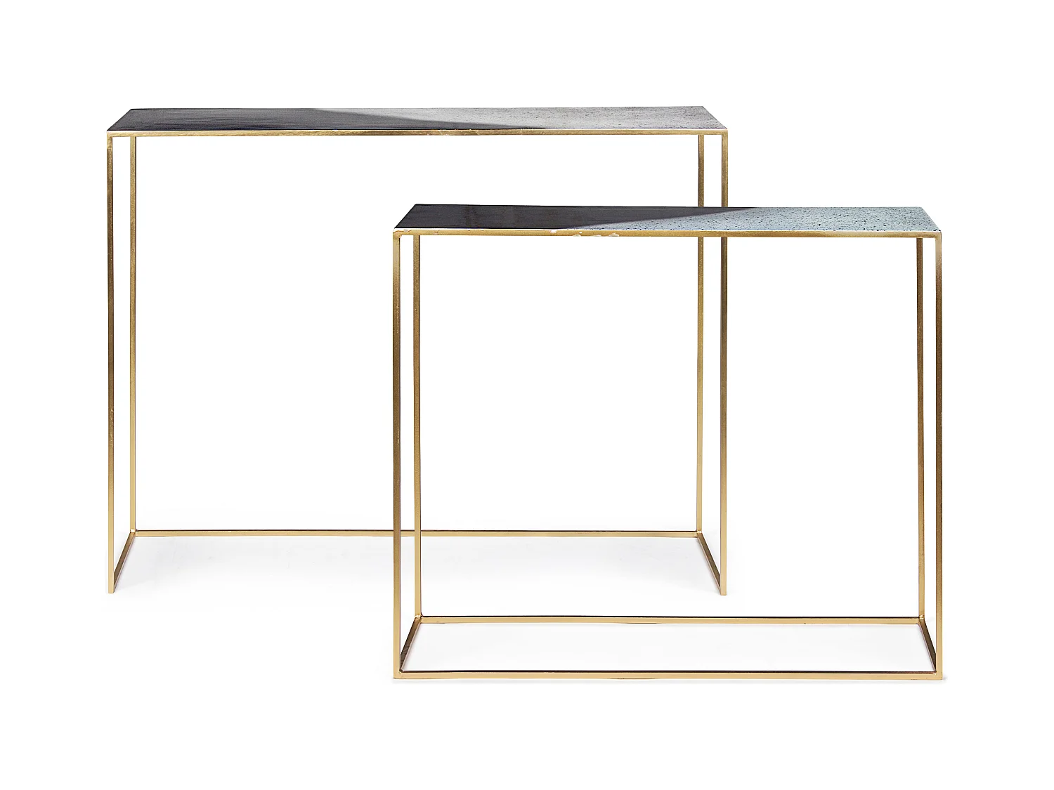 Console en acier multicolore Ida - Lot de 2