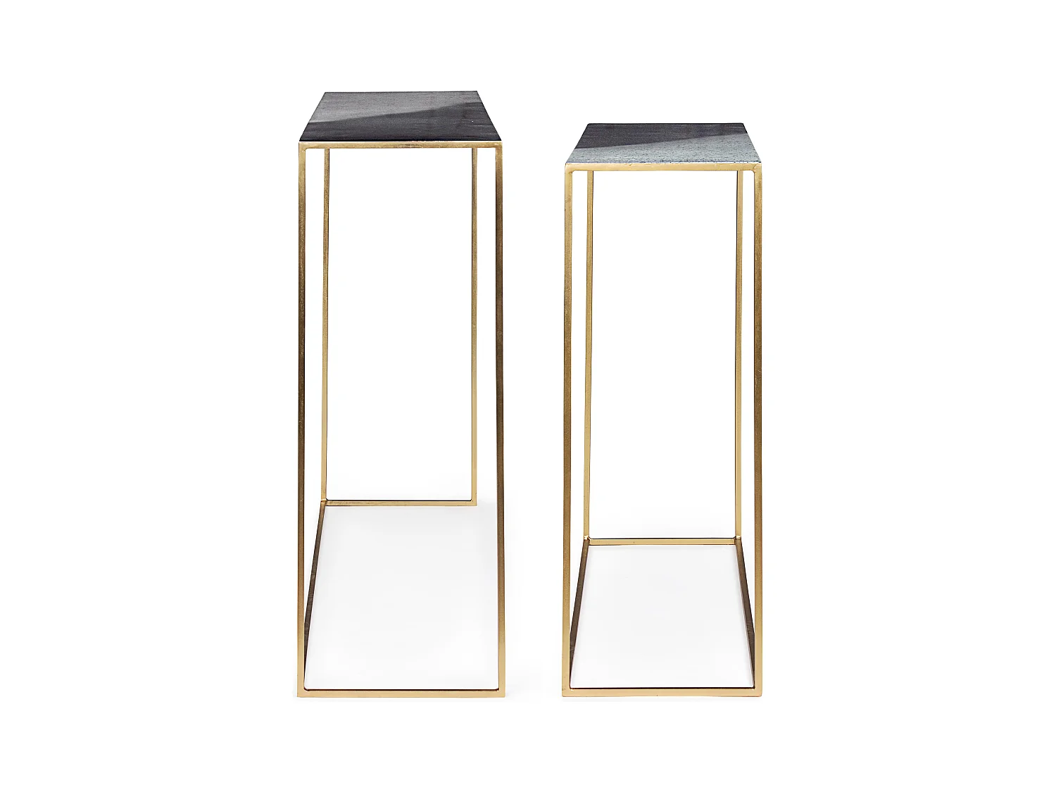 Console en acier multicolore Ida - Lot de 2