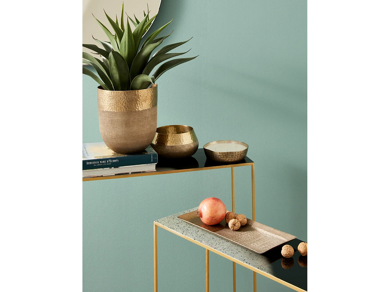 Console en acier multicolore Ida - Lot de 2