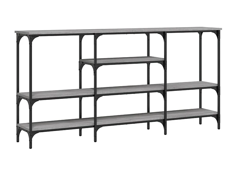 Table console sonoma gris 160x29x80 bois d'ingénierie