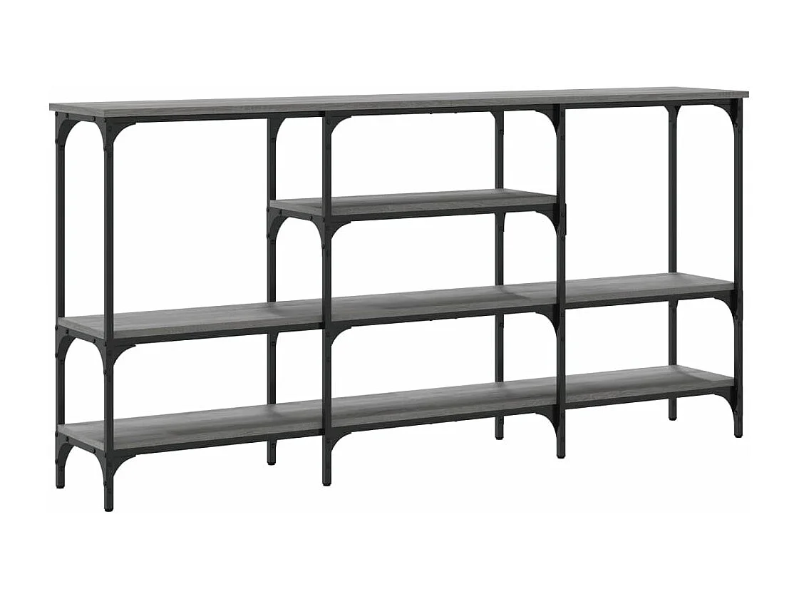 Table console sonoma gris 160x29x80 bois d'ingénierie