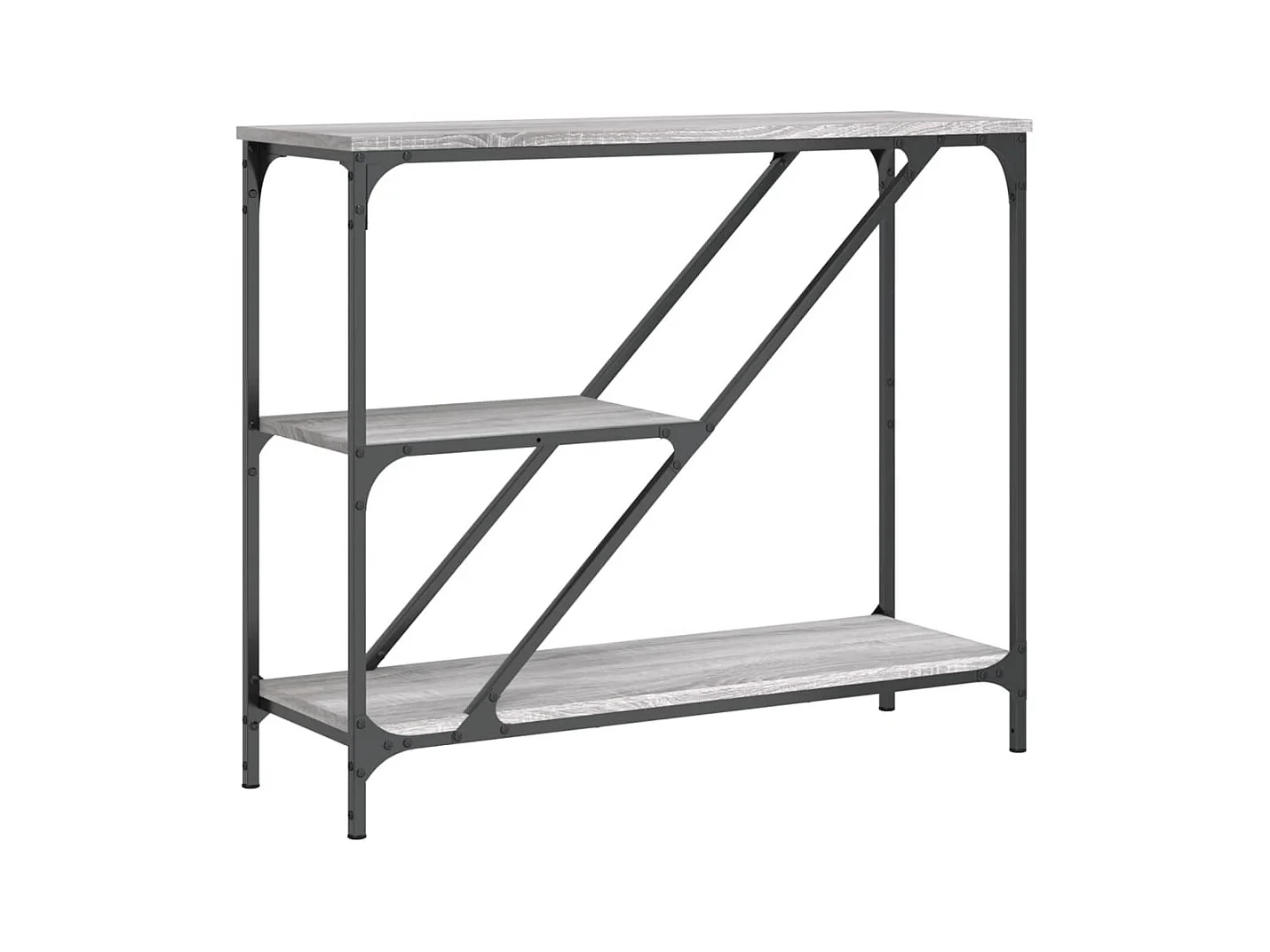 Table console sonoma gris 88,5x30x75 bois d'ingénierie