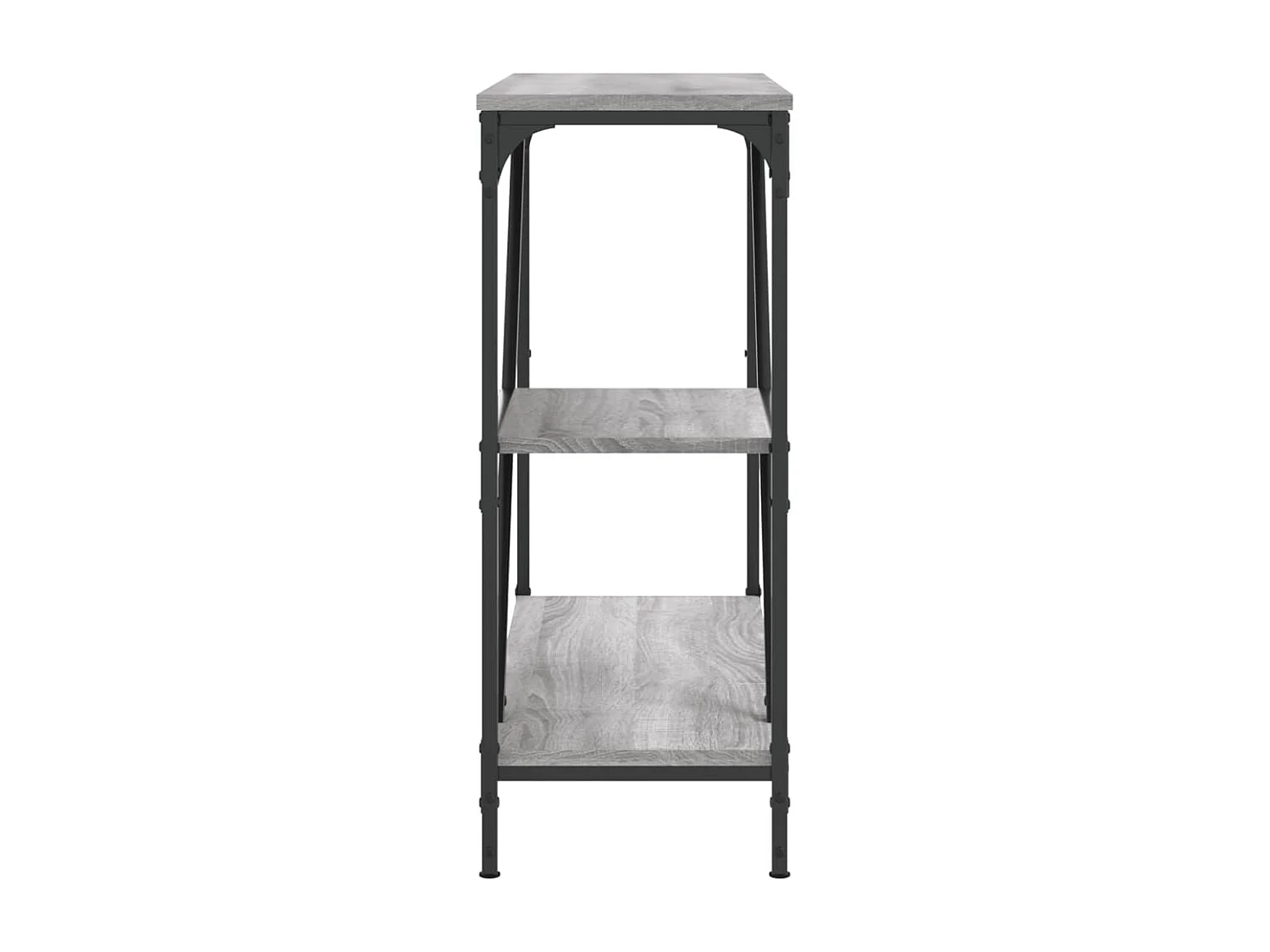 Table console sonoma gris 88,5x30x75 bois d'ingénierie