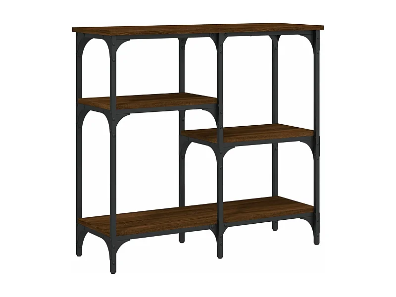 Table console chêne marron 80x29x75 Bois d'ingénierie