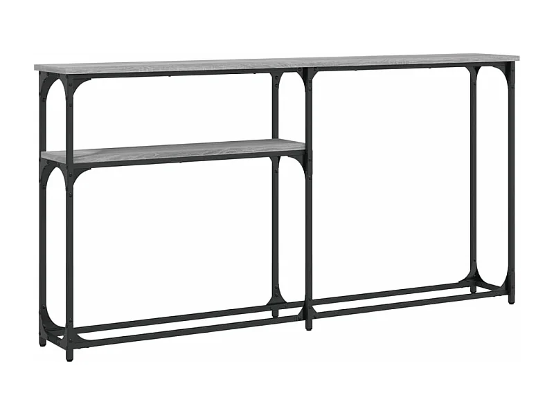 Table console sonoma gris 145x22,5x75 bois d'ingénierie