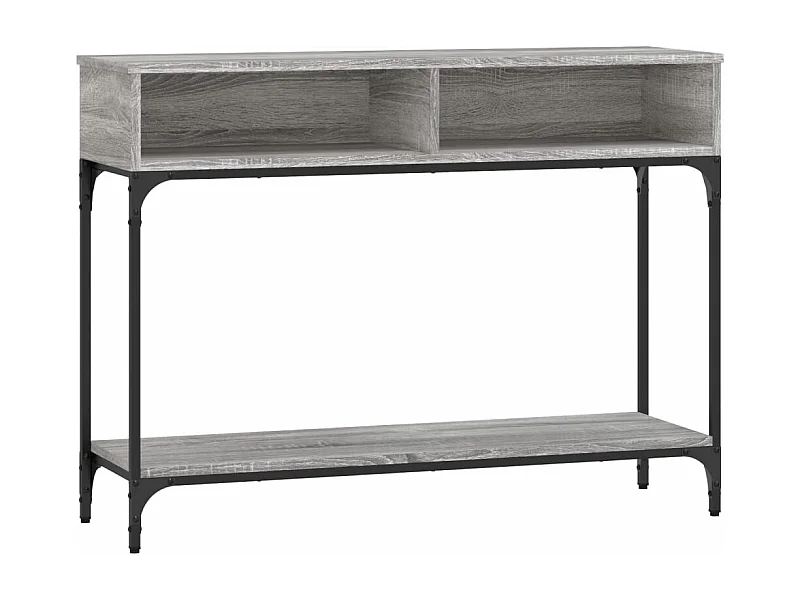 Table console sonoma gris 100x30,5x75 bois d'ingénierie
