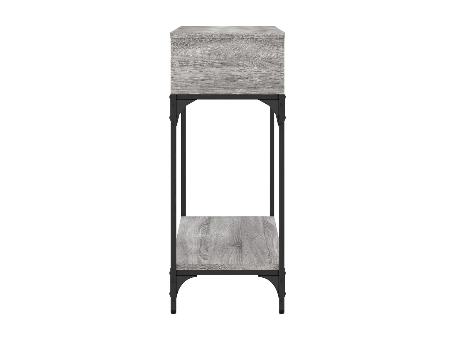 Table console sonoma gris 100x30,5x75 bois d'ingénierie