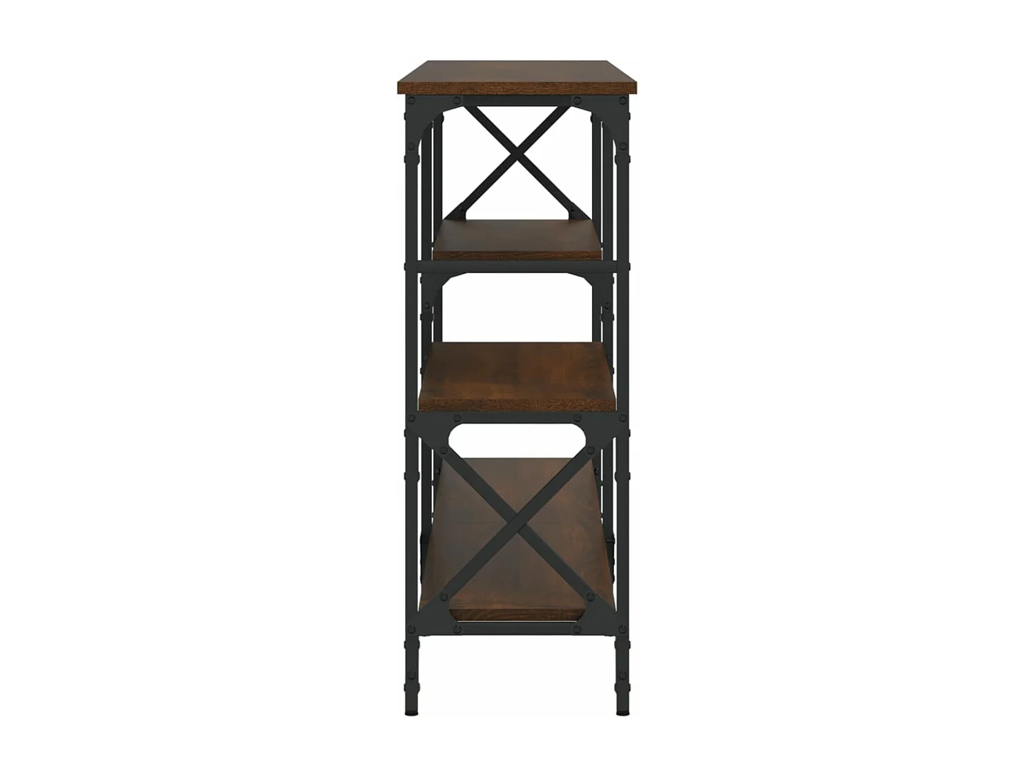 Table console chêne marron 180x29x76,5 bois d'ingénierie