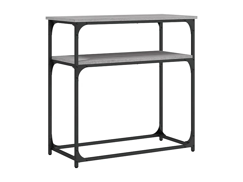 Table console sonoma gris 75x35,5x75 bois d'ingénierie