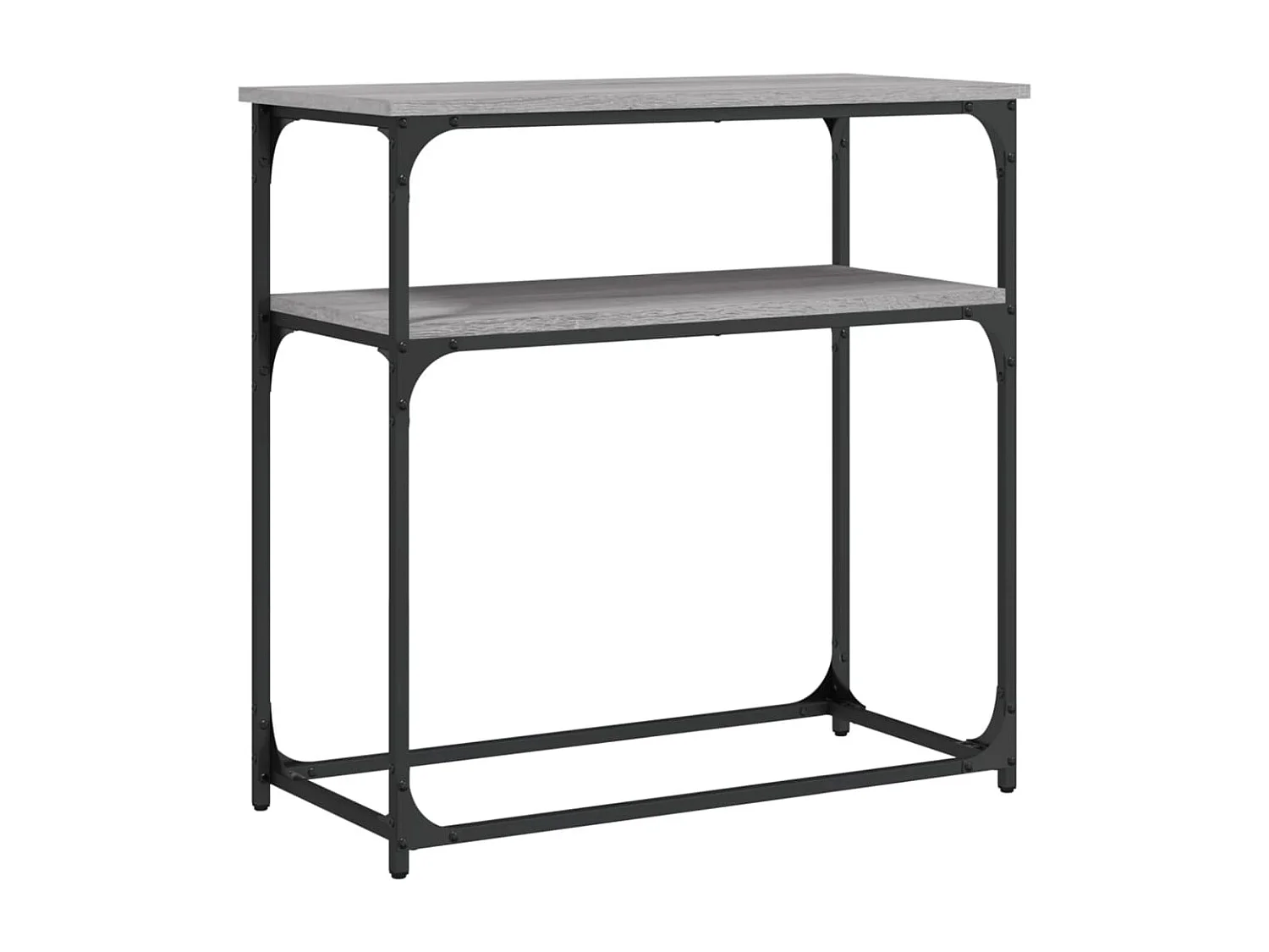Table console sonoma gris 75x35,5x75 bois d'ingénierie
