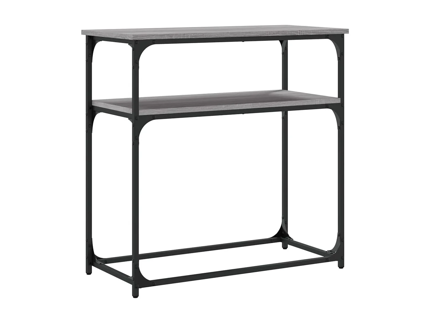 Table console sonoma gris 75x35,5x75 bois d'ingénierie