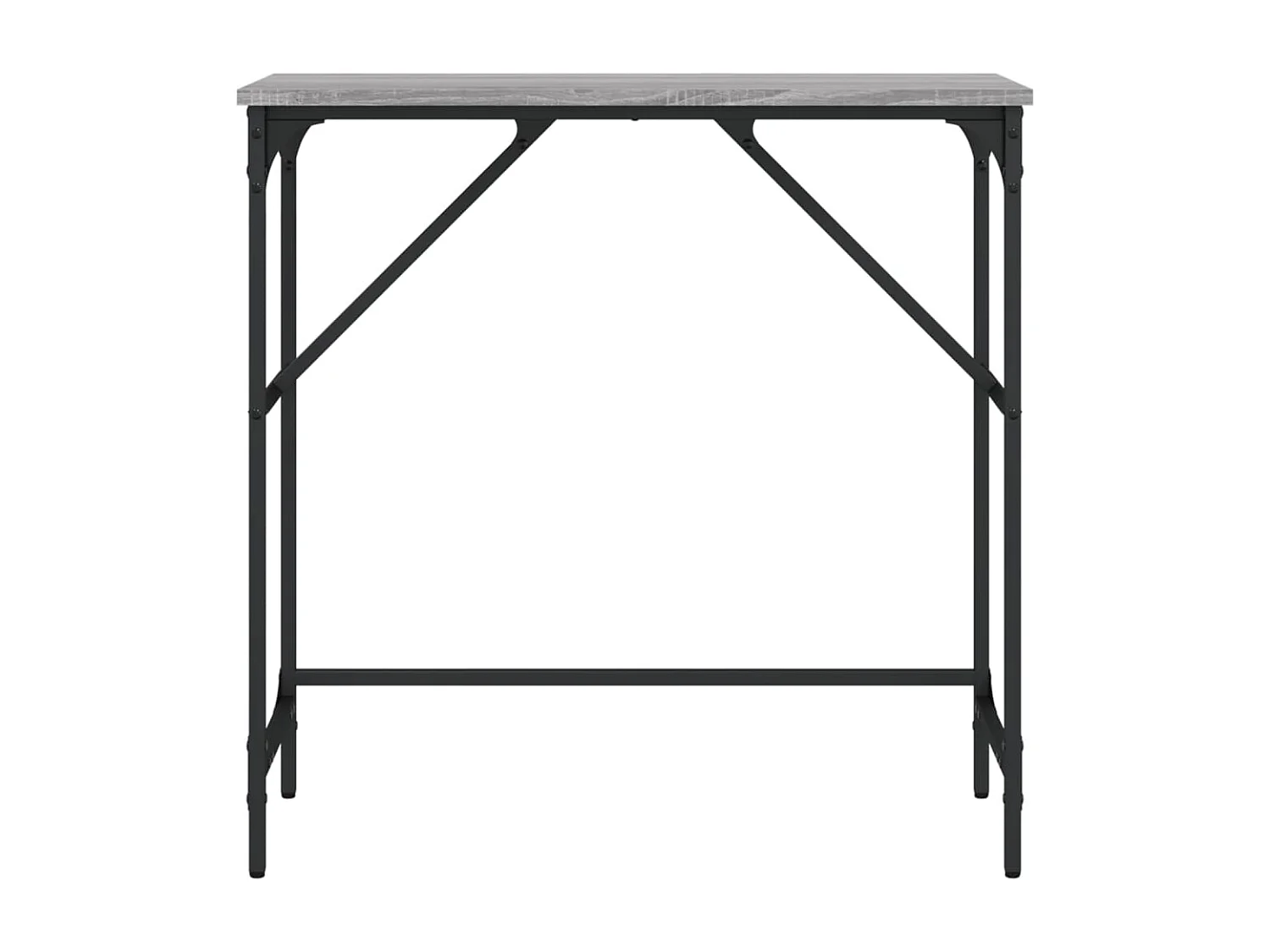 Table console sonoma gris 75x32x75 bois d'ingénierie