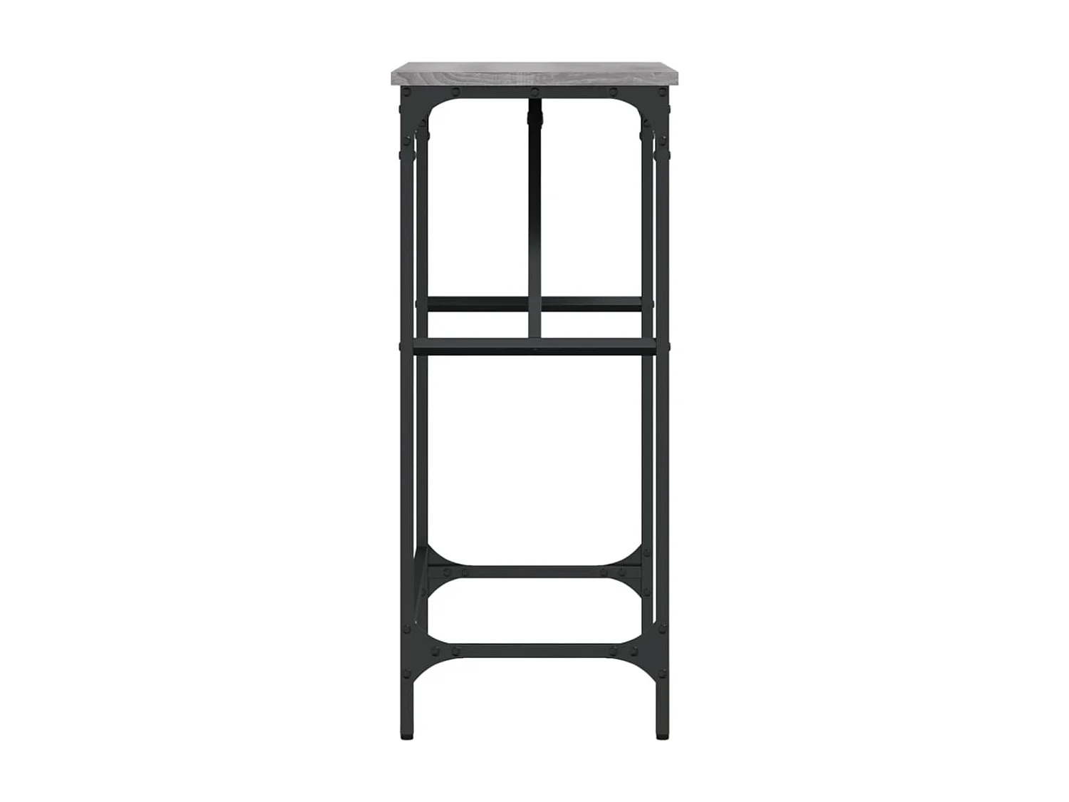 Table console sonoma gris 75x32x75 bois d'ingénierie