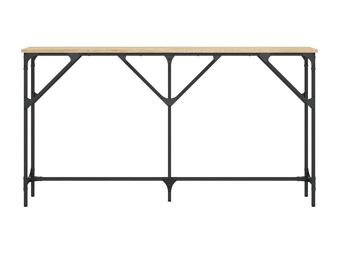 Table console chêne sonoma 140x23x75 bois d'ingénierie