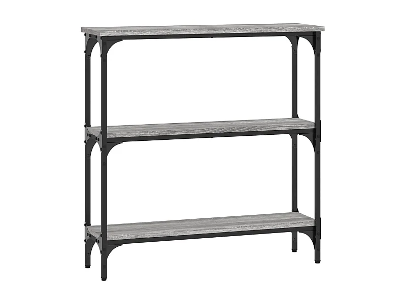 Table console sonoma gris 75x22,5x75 bois d'ingénierie