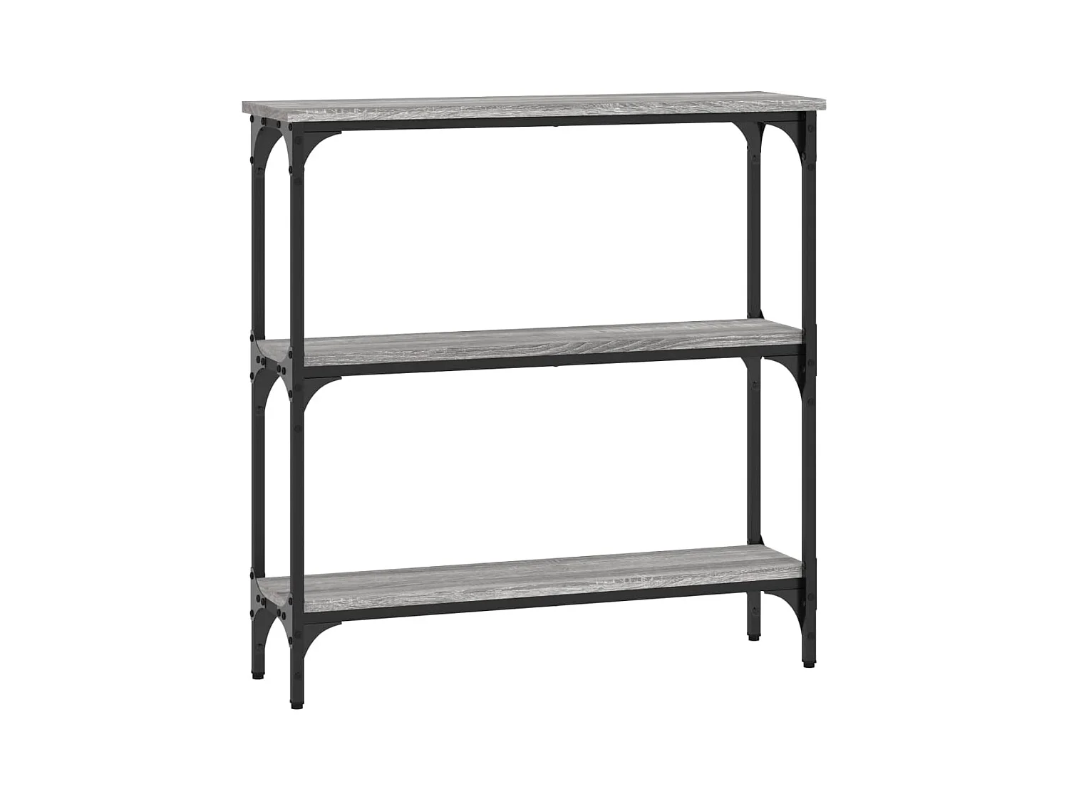 Table console sonoma gris 75x22,5x75 bois d'ingénierie