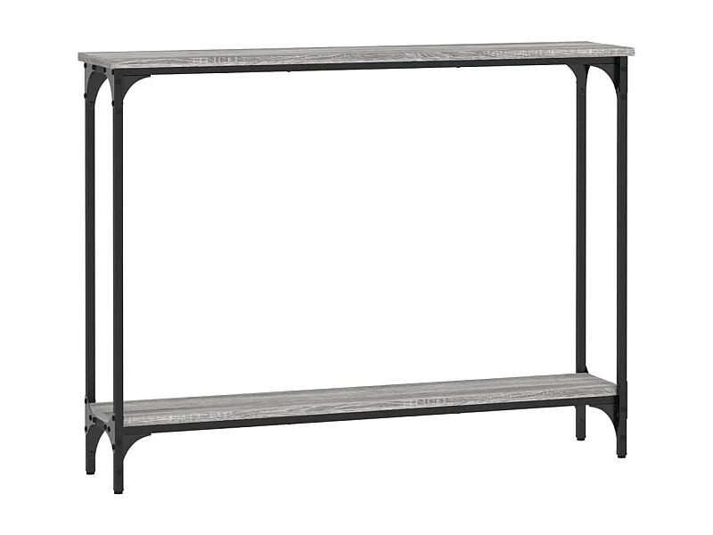 Table console sonoma gris 100x22,5x75 bois d'ingénierie