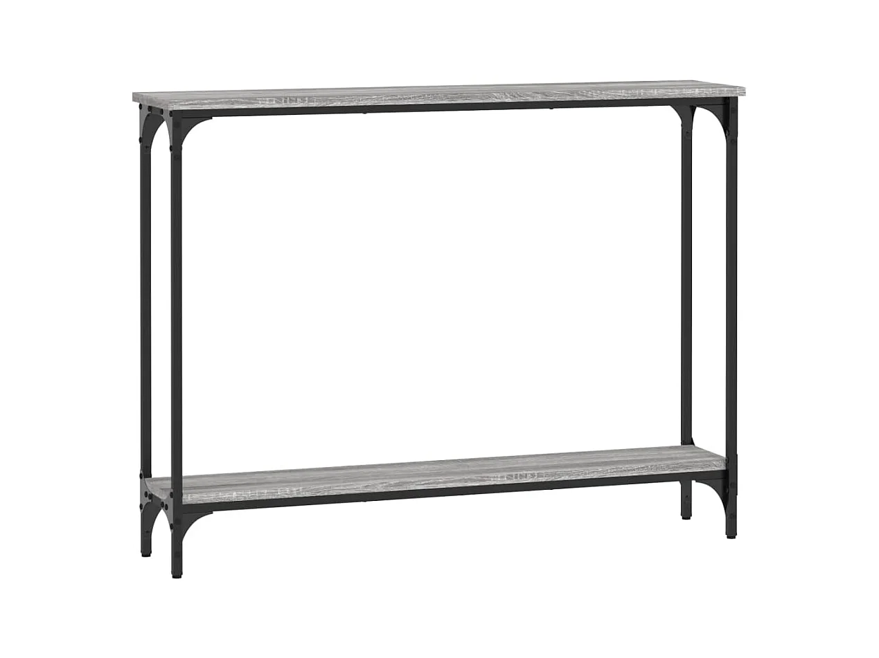 Table console sonoma gris 100x22,5x75 bois d'ingénierie