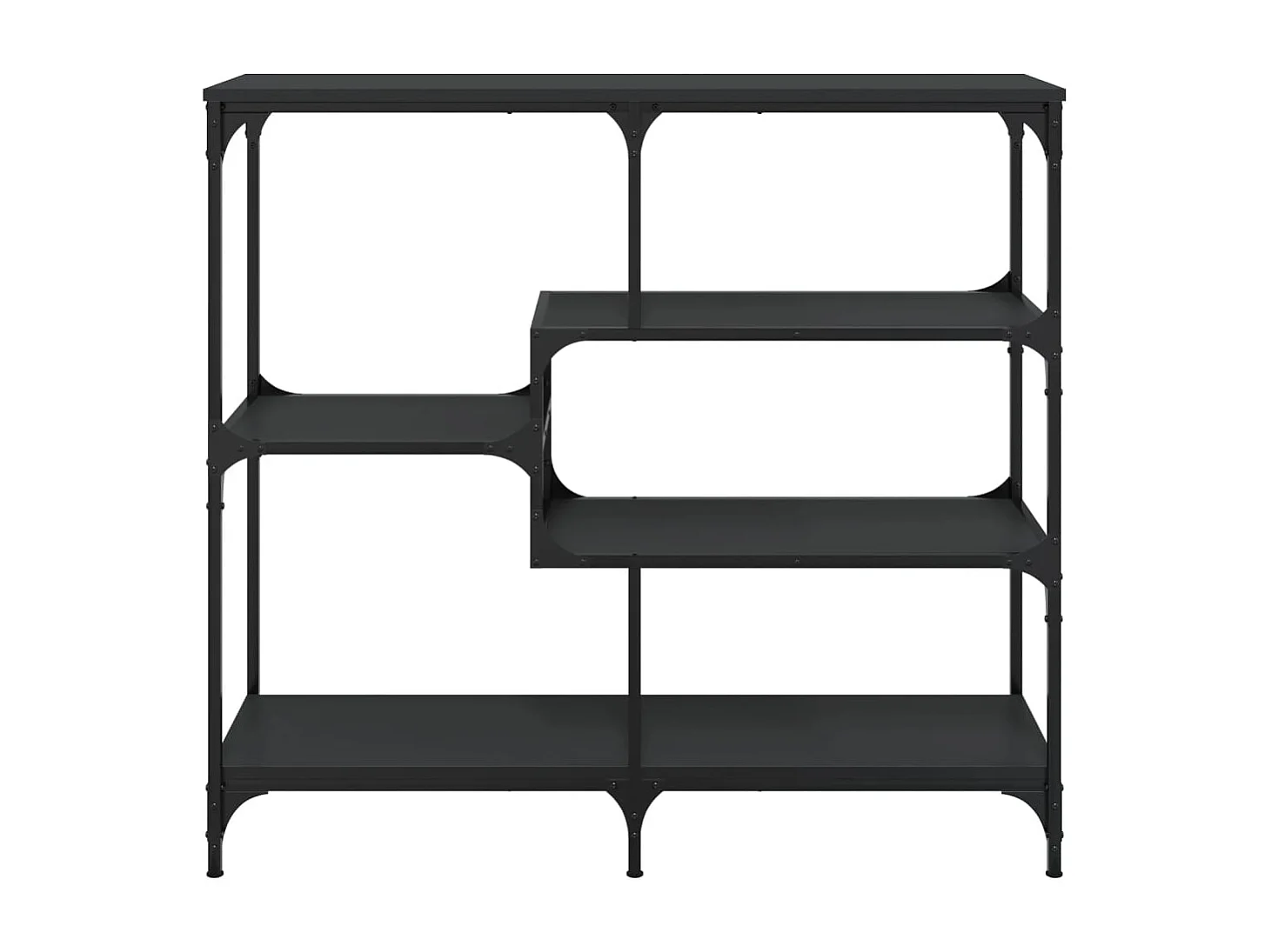 Table console noir 103x32x95 bois d'ingénierie