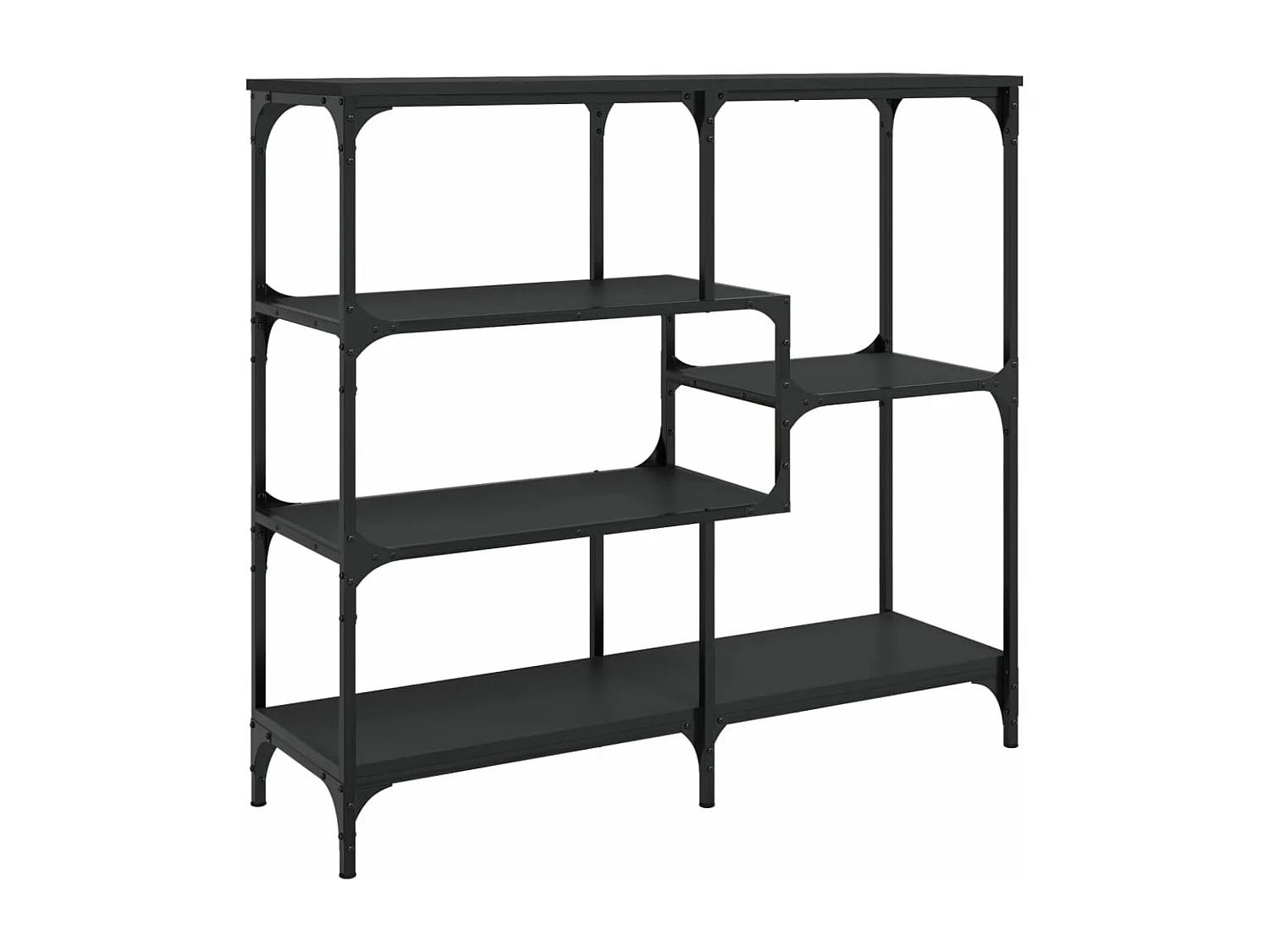 Table console noir 103x32x95 bois d'ingénierie