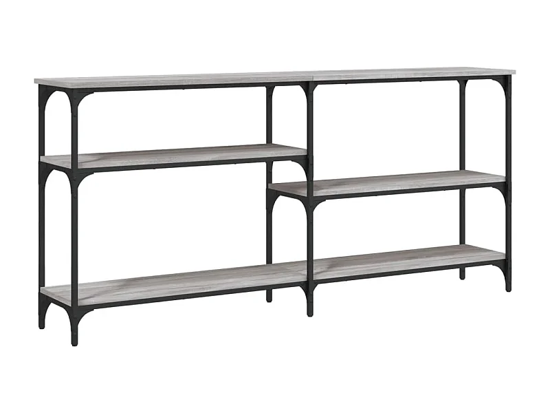 Table console sonoma gris 160x29x75 bois d'ingénierie