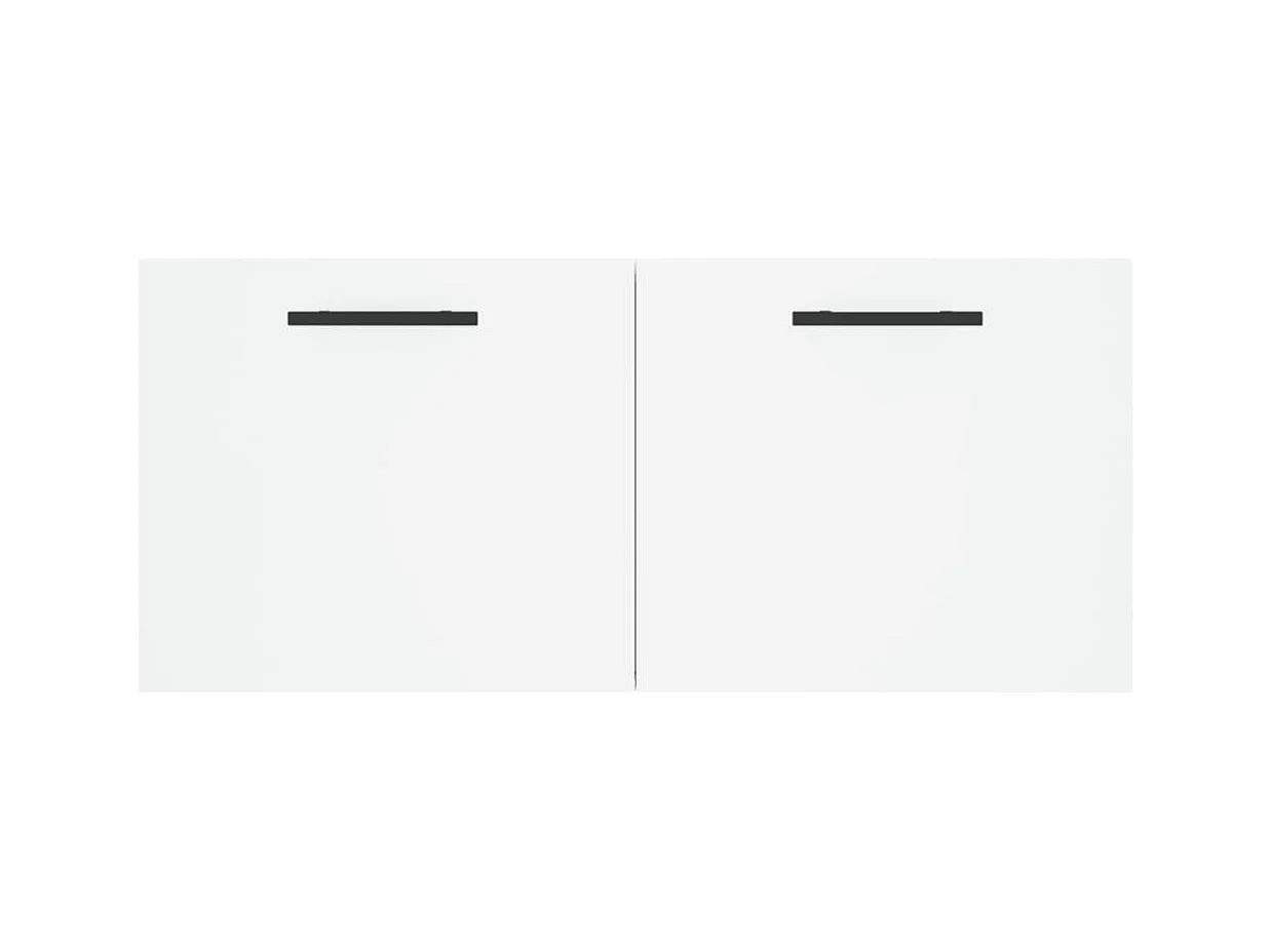 Armoire murale blanc 80x36,5x35 bois d'ingénierie