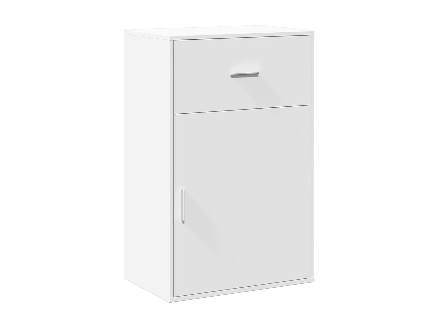 Armoire de rangement blanc 56,5x39x90 bois d'ingénierie