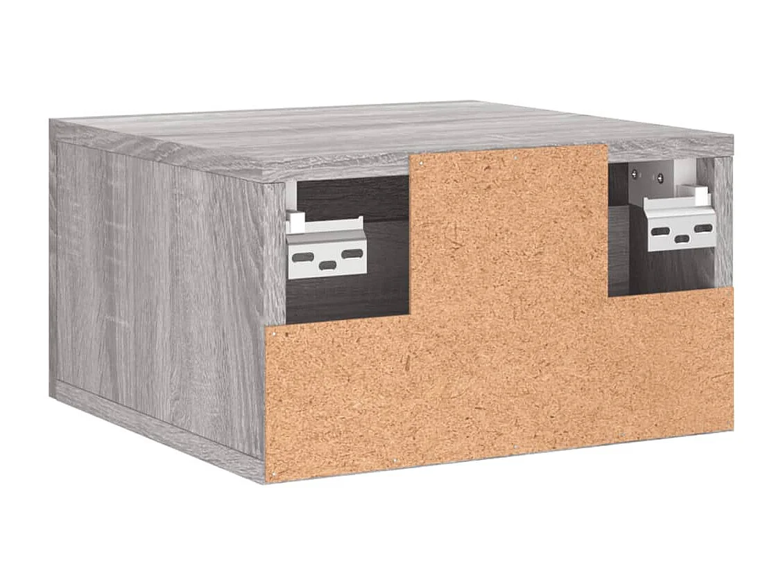 Tables de chevet murales 2 pcs sonoma gris 35x35x20