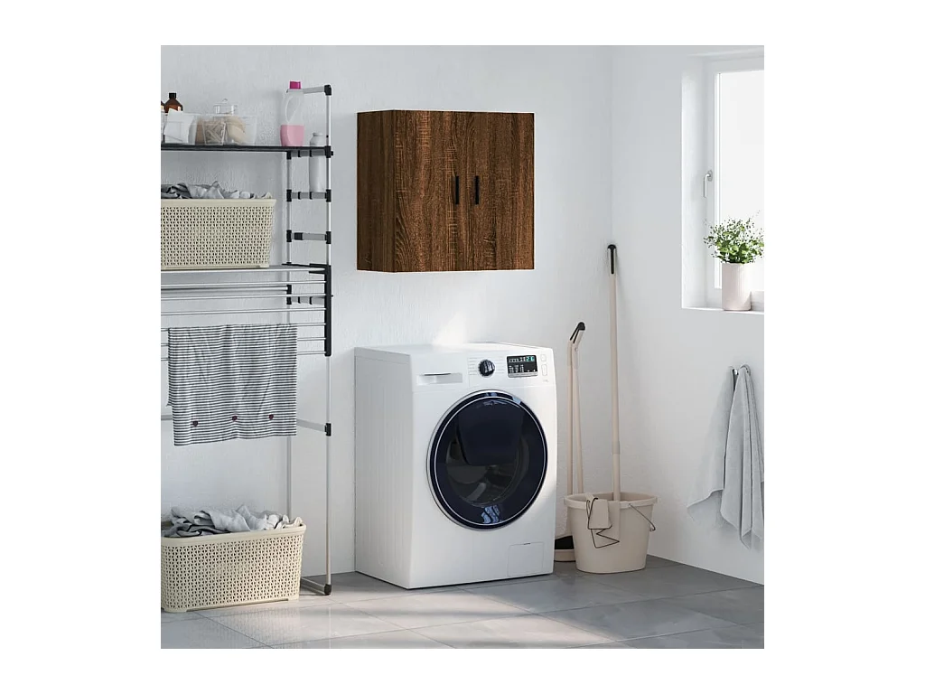 Armoire murale chêne marron 60x31x60 bois d'ingénierie