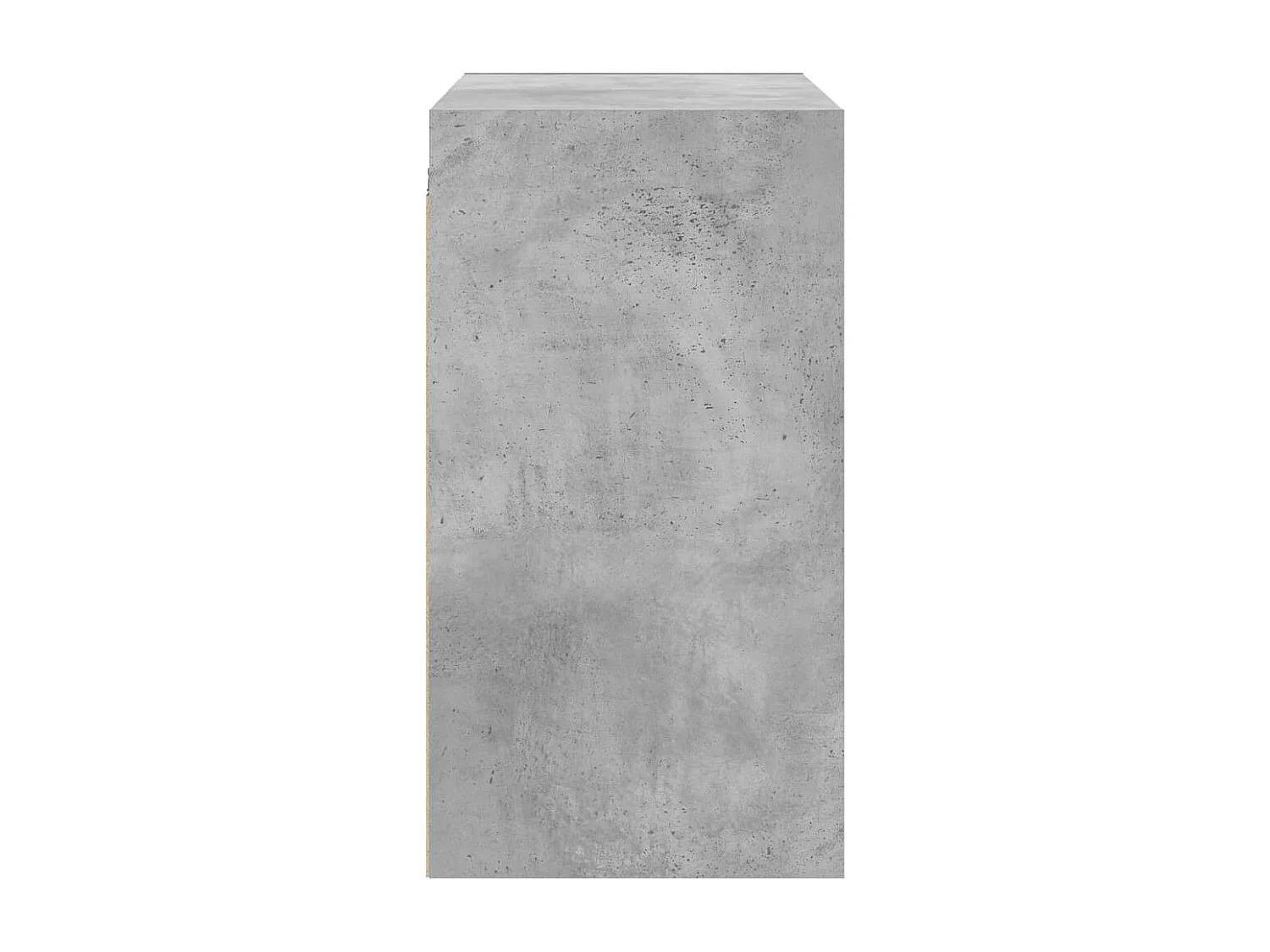 Armoire murale avec portes en verre gris béton 68x37x68,5
