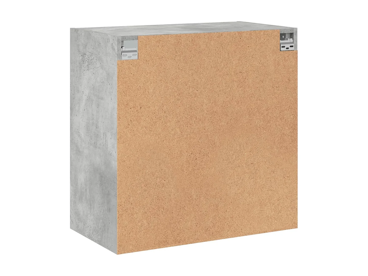 Armoire murale avec portes en verre gris béton 68x37x68,5