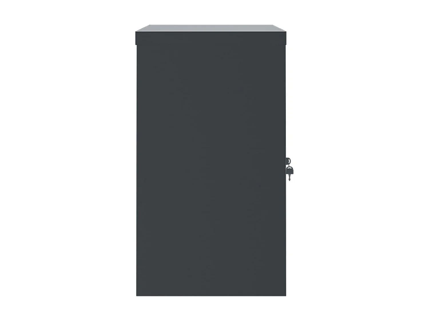 Archiefkast 90x40x70 cm staal antracietkleurig en wit