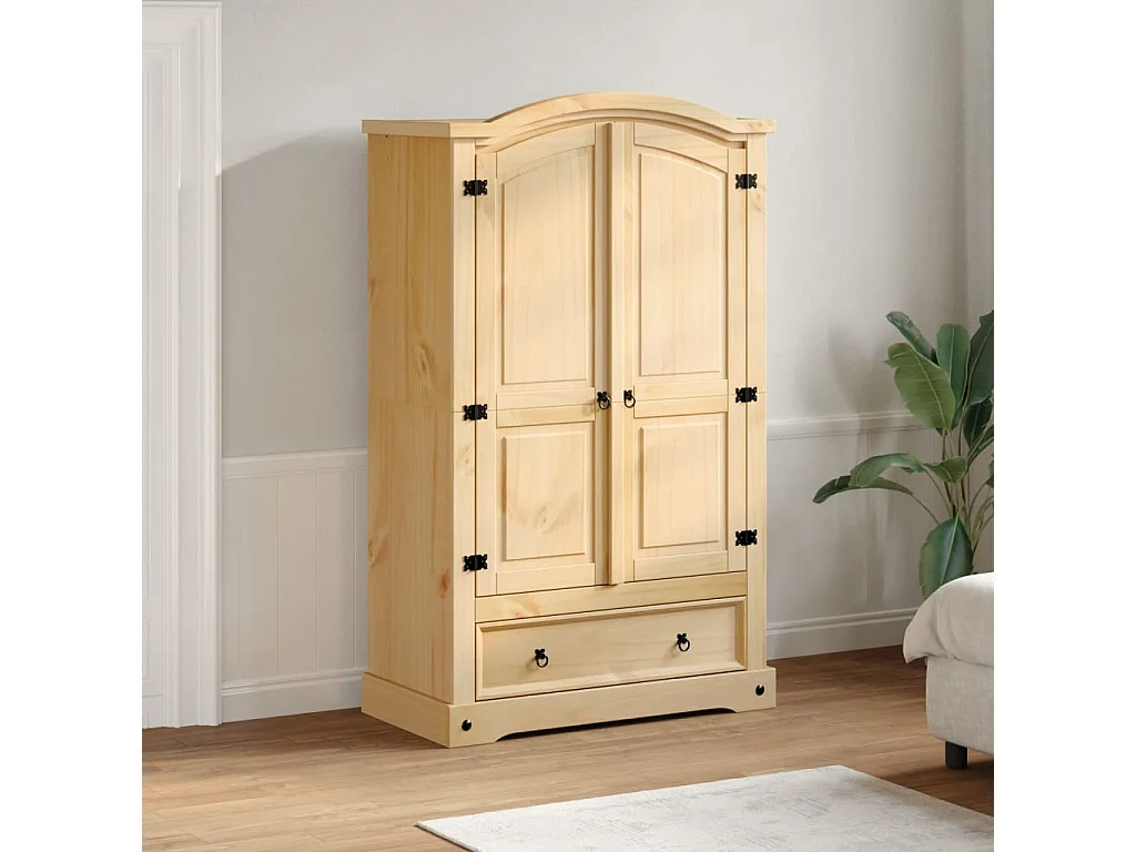 Garde-robe Corona 101x52x170 bois de pin massif
