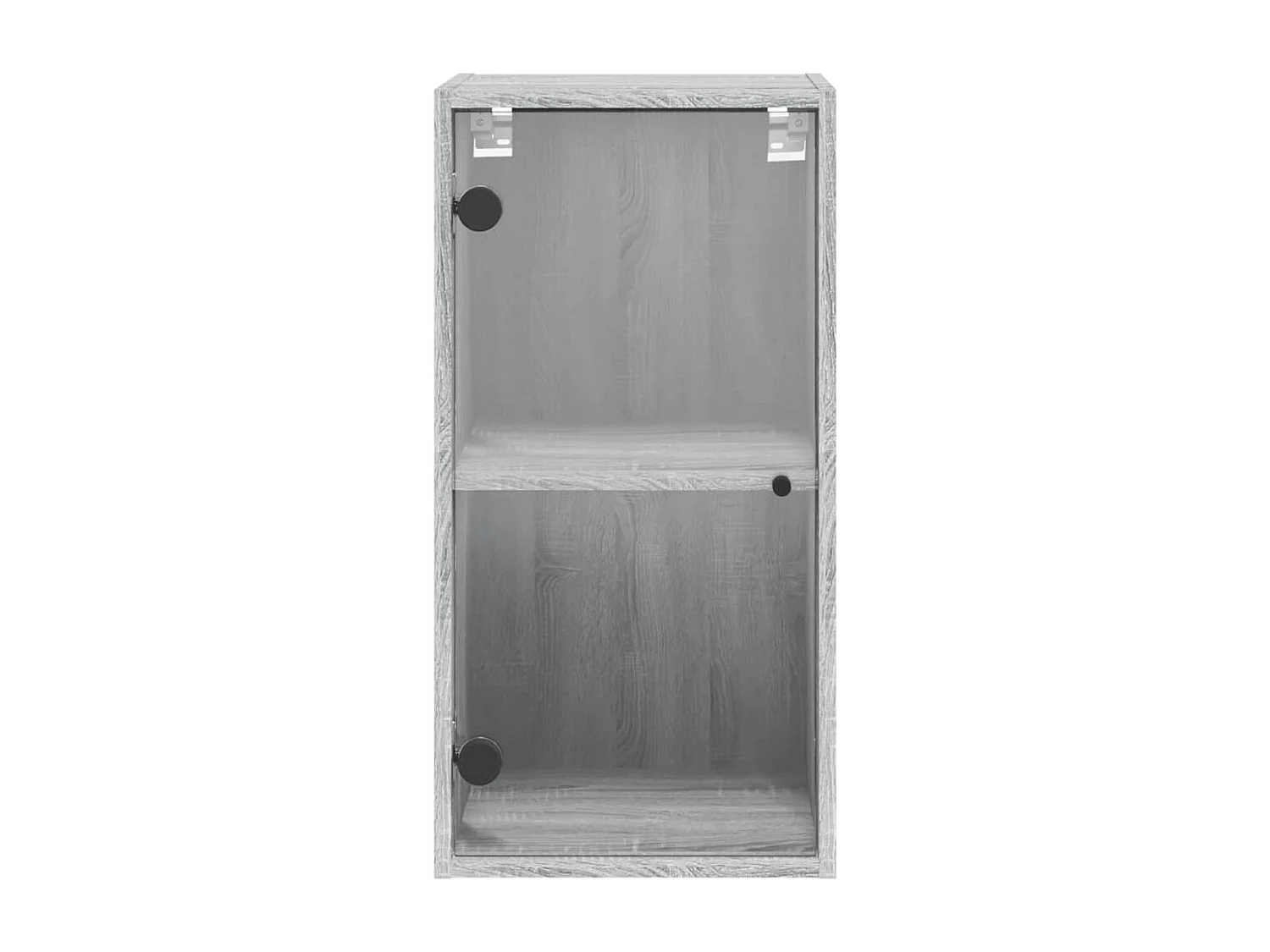 Armoire murale avec portes en verre sonoma gris 35x37x68,5