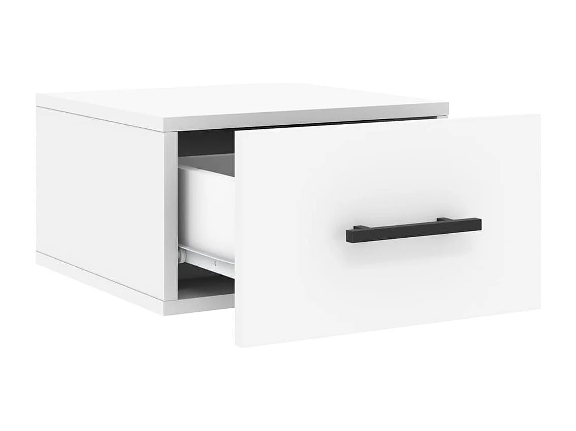 Tables de chevet murales 2 pcs blanc 35x35x20